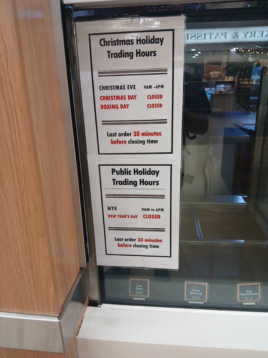 Menu, Sushi 2 Go