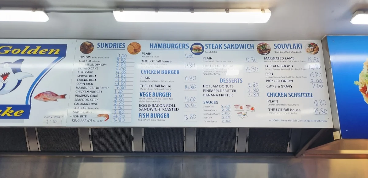Menu, The Golden Flake