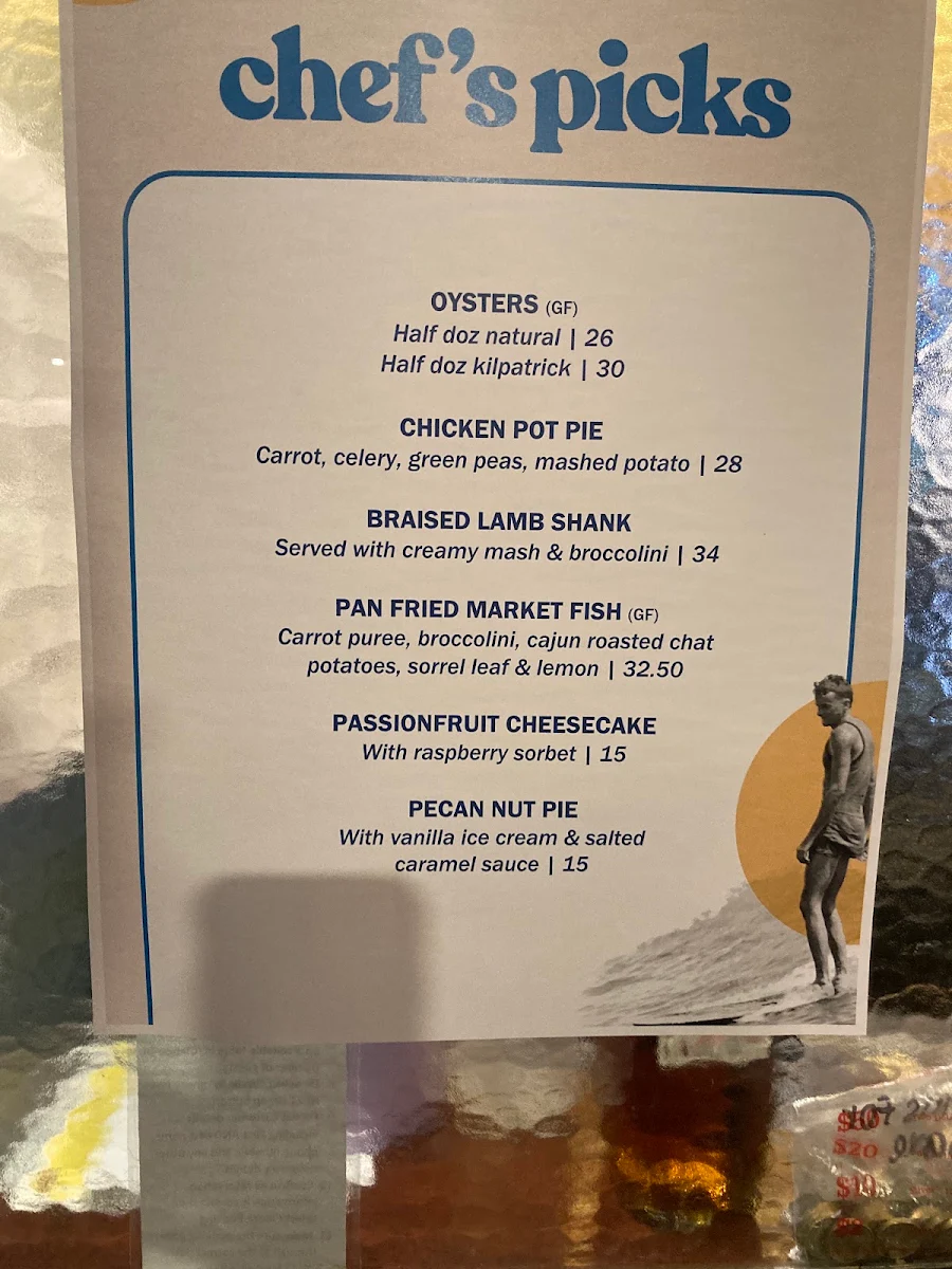 Menu, Seabreeze Beach Hotel