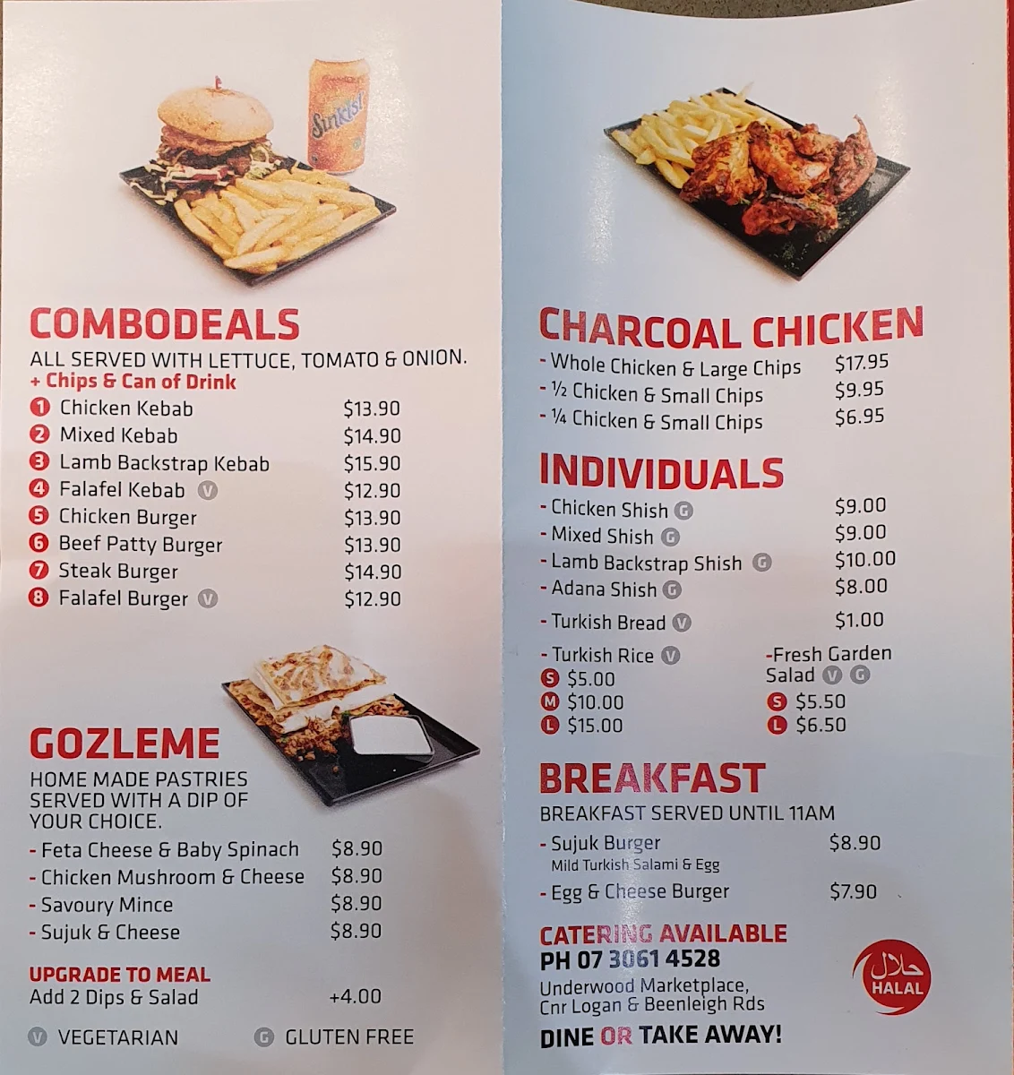 Menu, Mangal Char Grill