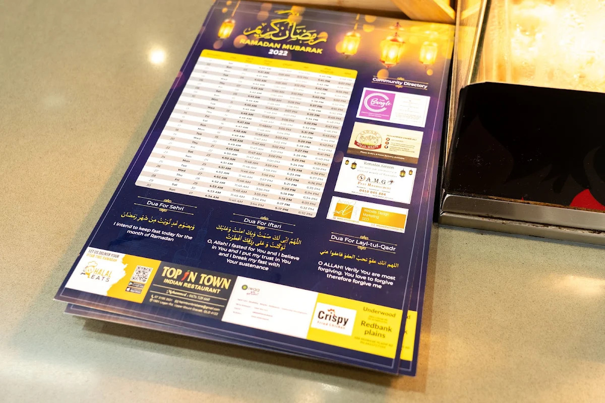 Menu, Mangal Char Grill
