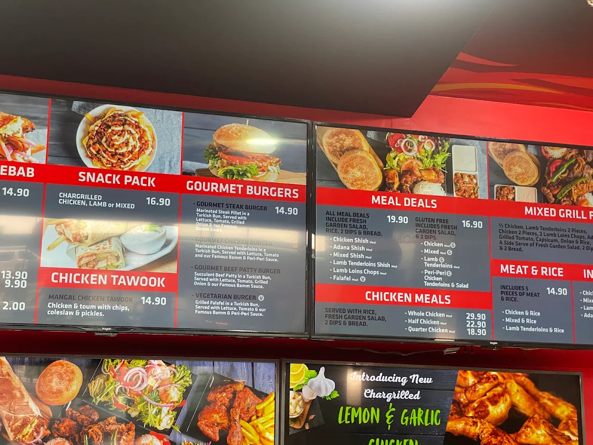Menu, Mangal Char Grill