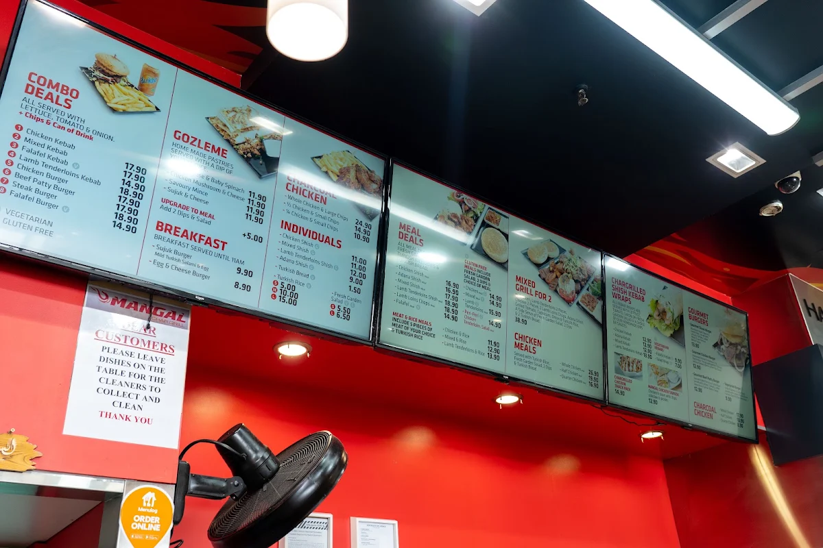 Menu, Mangal Char Grill
