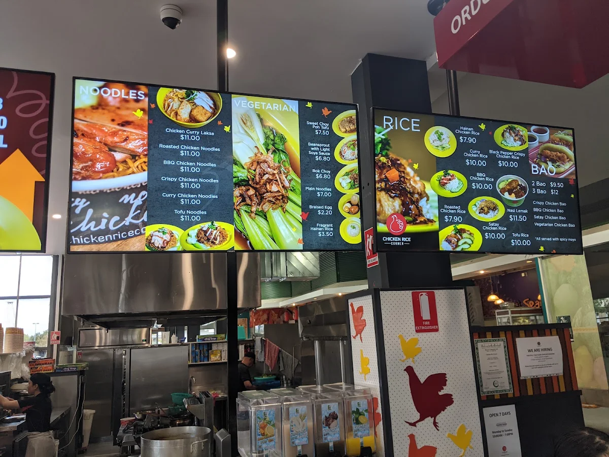 Menu, Chicken Rice Corner (Market City)