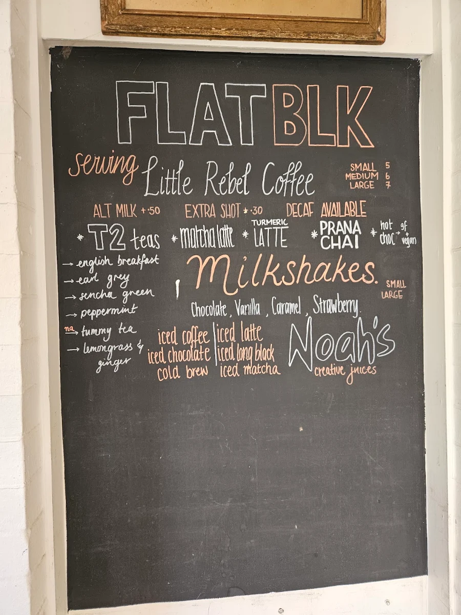 Menu, Flat Blk