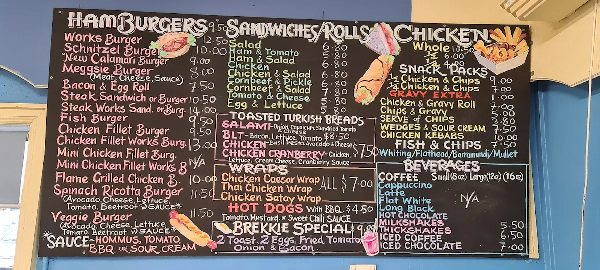 Menu, THE Cottage Takeaway