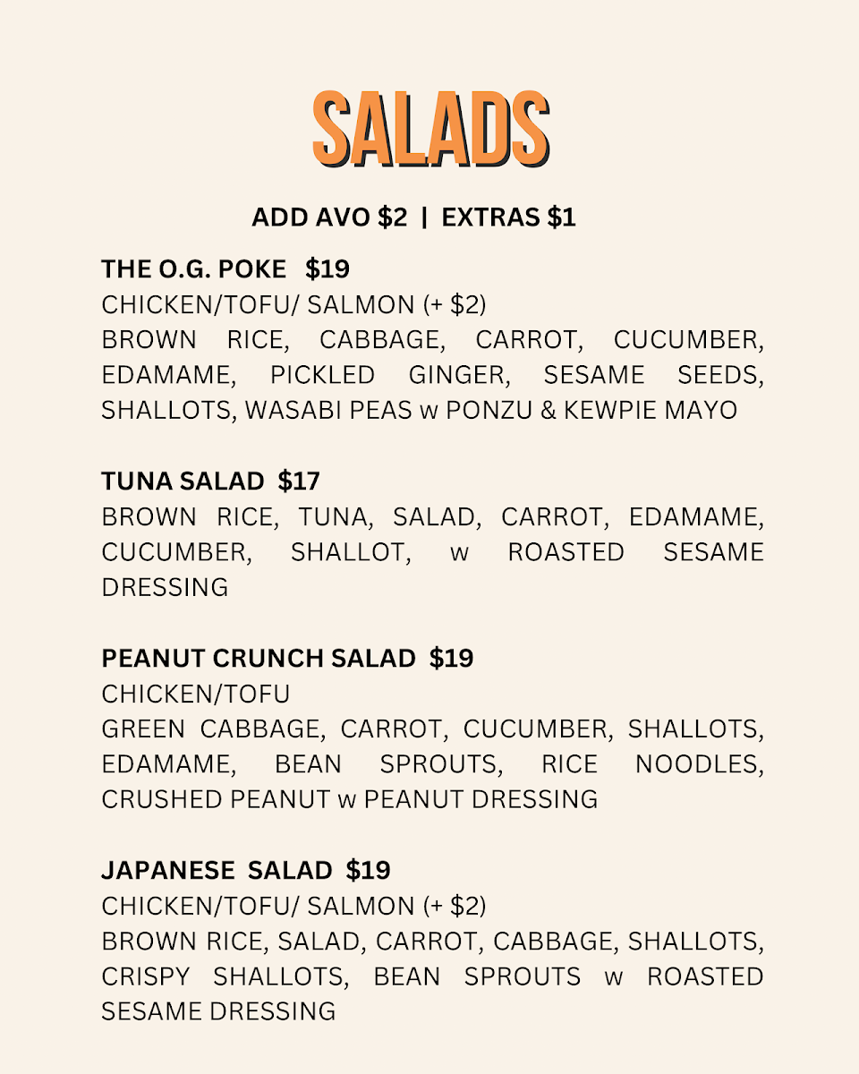 Menu, Bite & Brew Mudgee