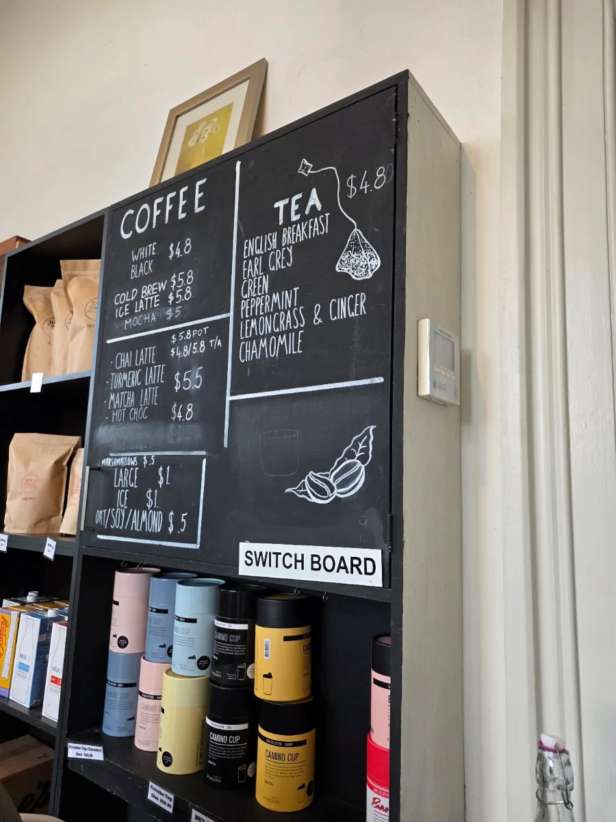 Menu, Wild Timor Coffee Carlton