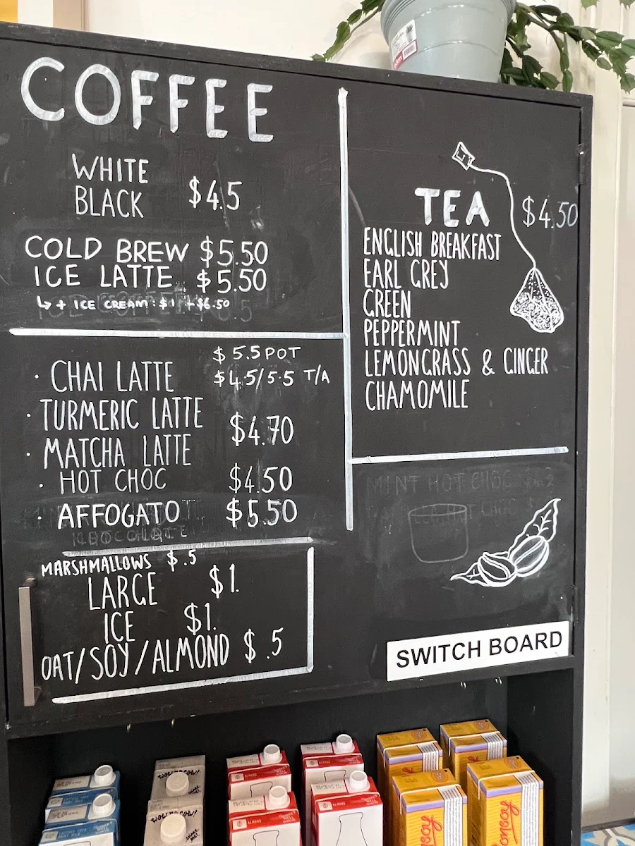 Menu, Wild Timor Coffee Carlton