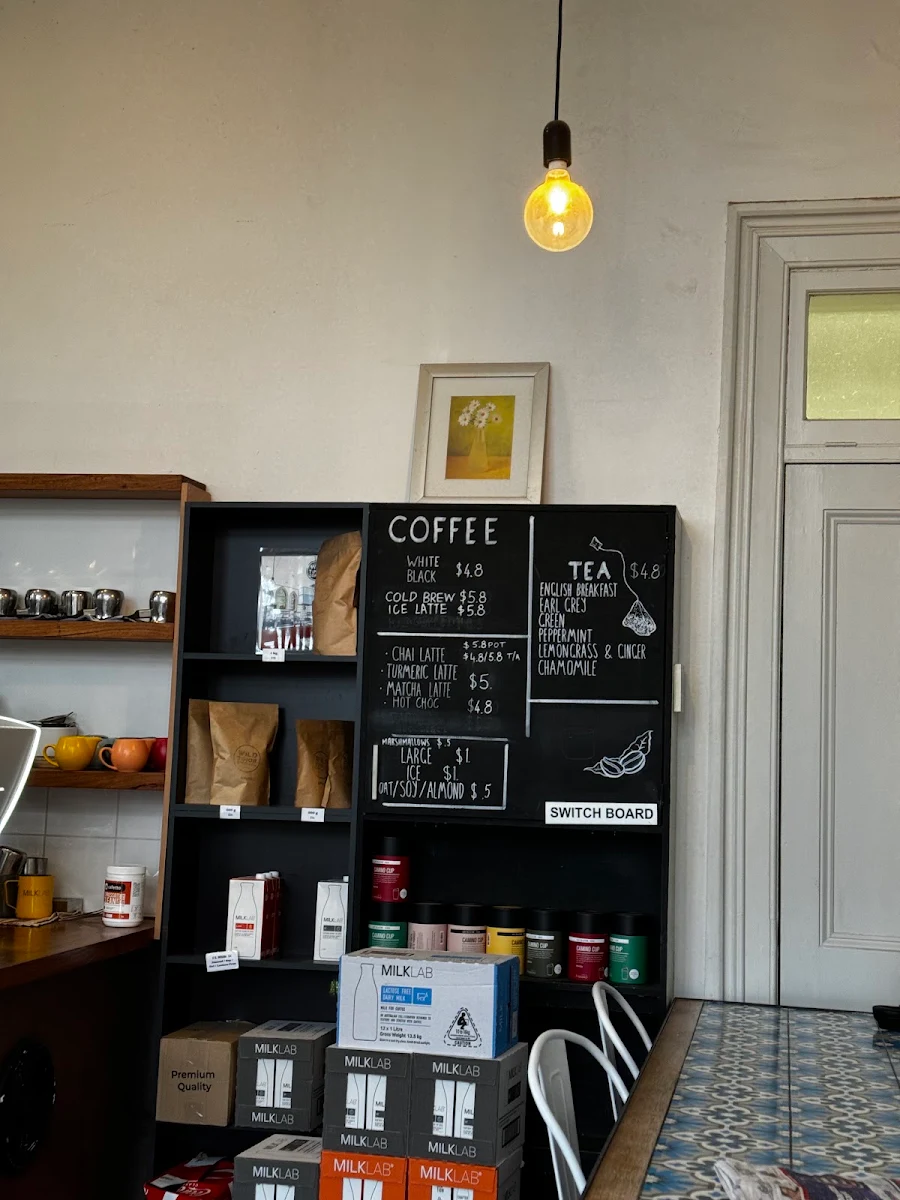 Menu, Wild Timor Coffee Carlton