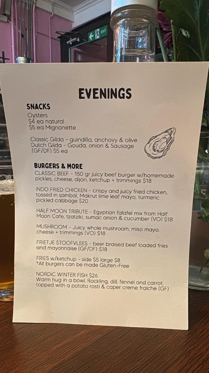 Menu, Big Elma
