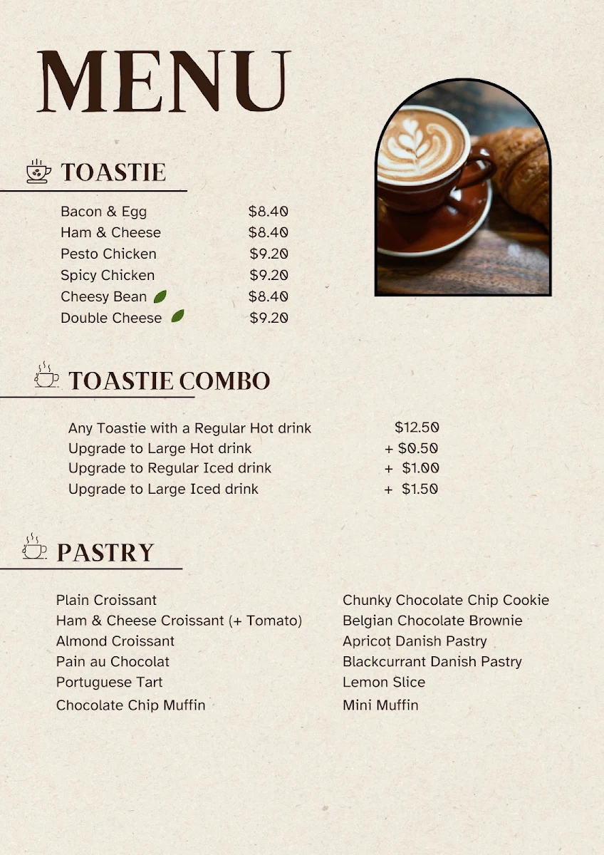 Menu, Workshop Brothers
