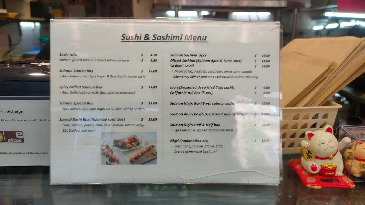 Menu, Sushi Otaku