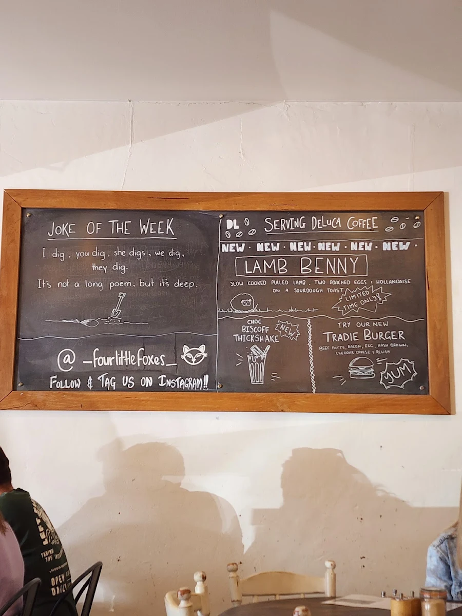 Menu, Four Little Foxes