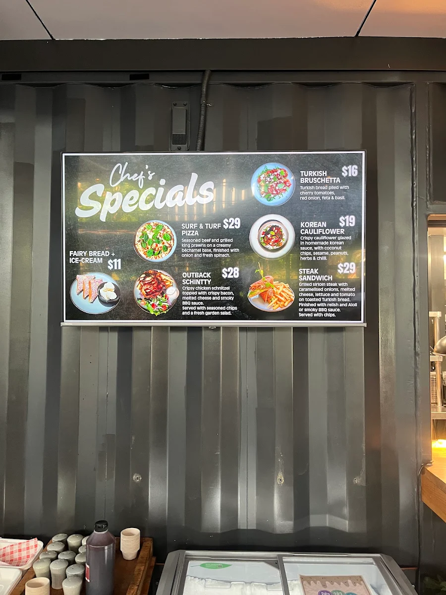 Menu, THE 383 WOOLI