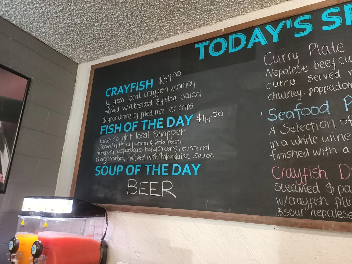 Menu, Jurien Bay Hotel- (Sportsbar, Restaurant, TAB & Motel)