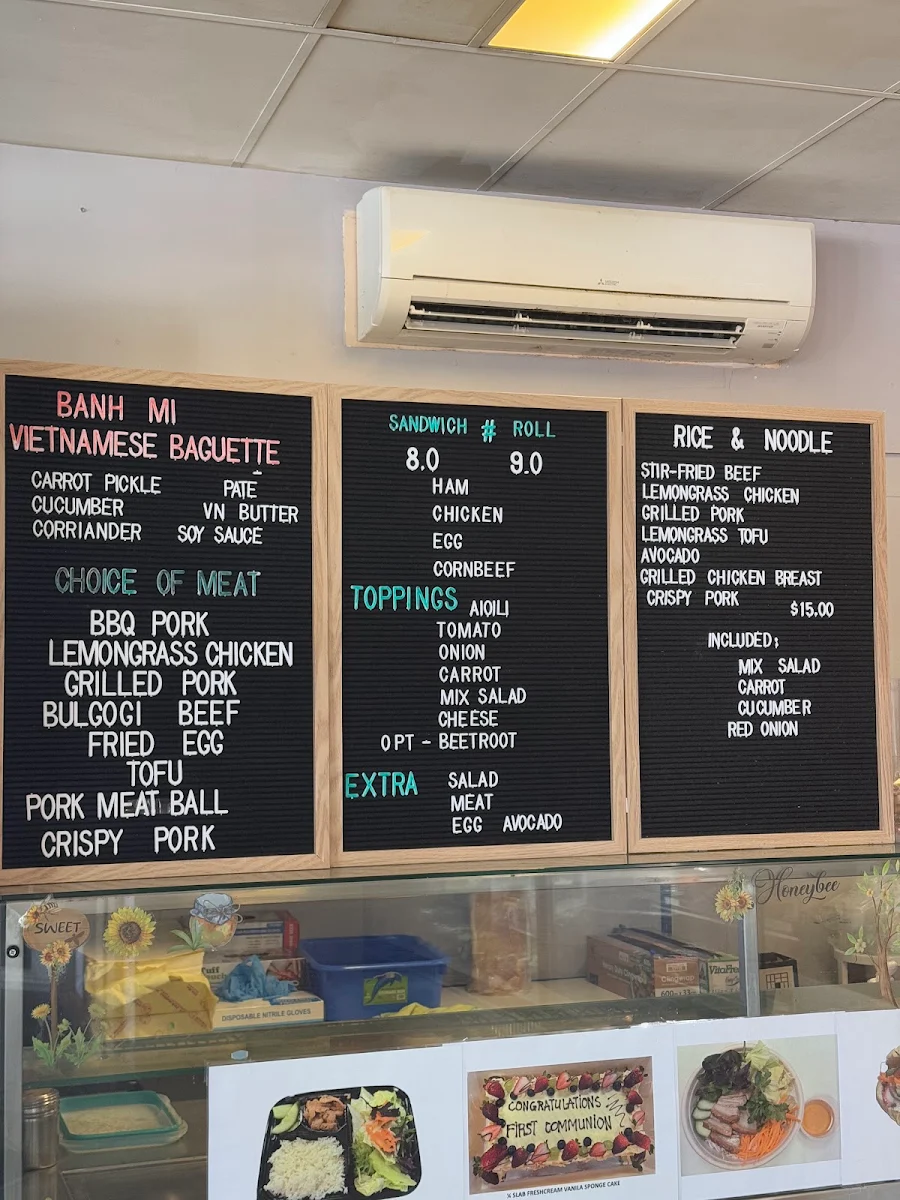 Menu, Harvest Bakehouse Cafe