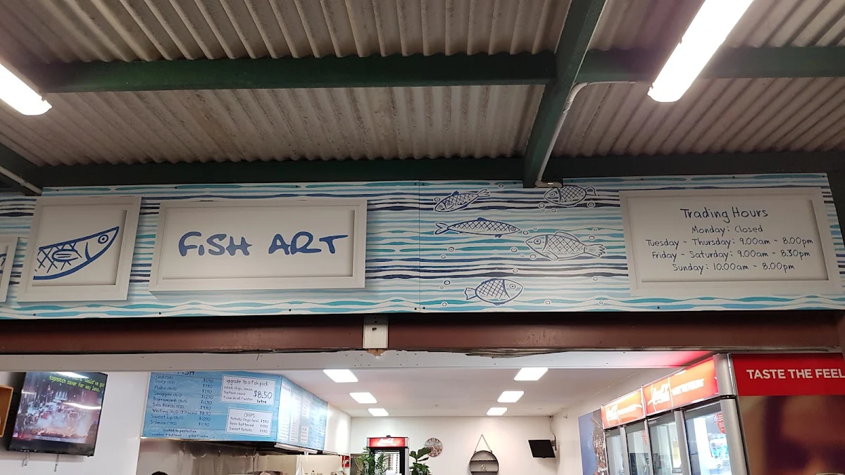 Menu, Fish Art - Fresh and Cooked Seafood