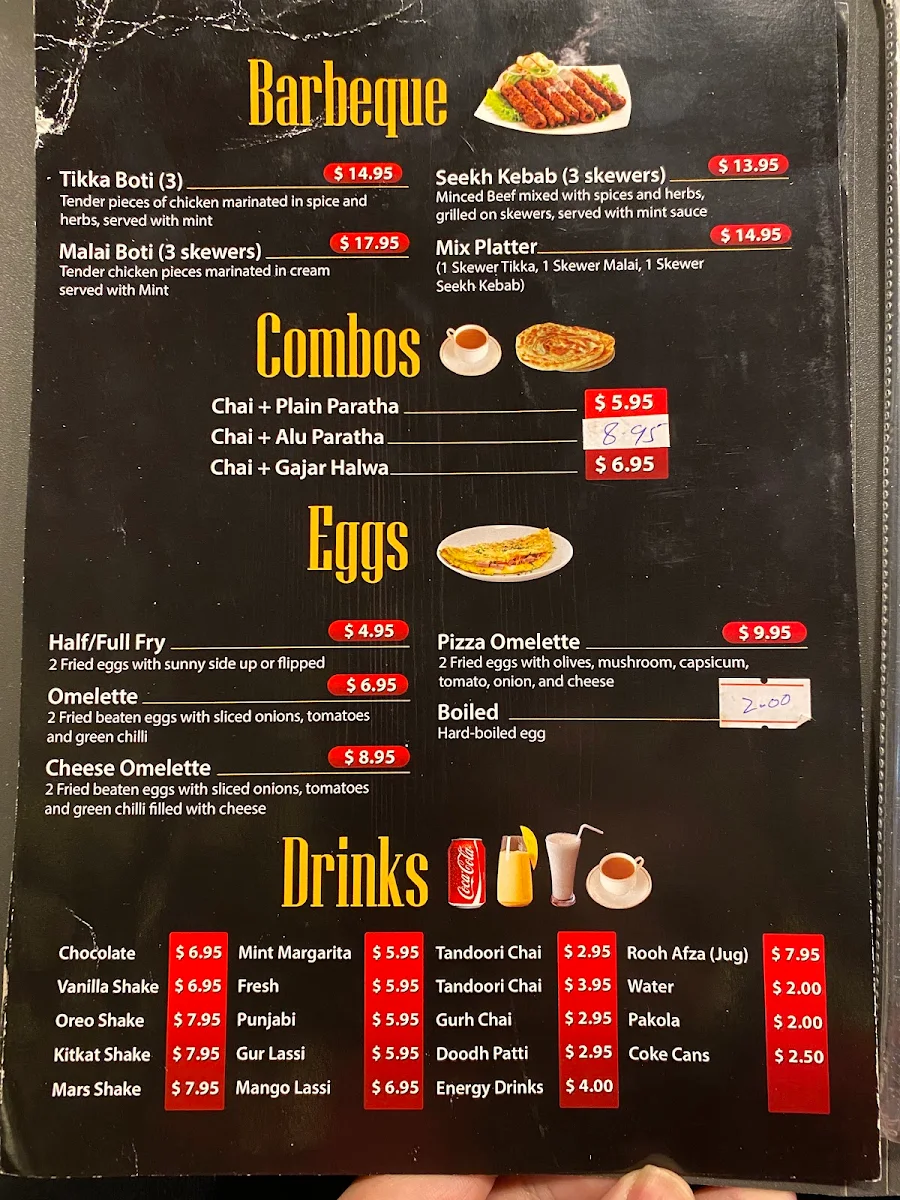 Menu, Desi Fusion
