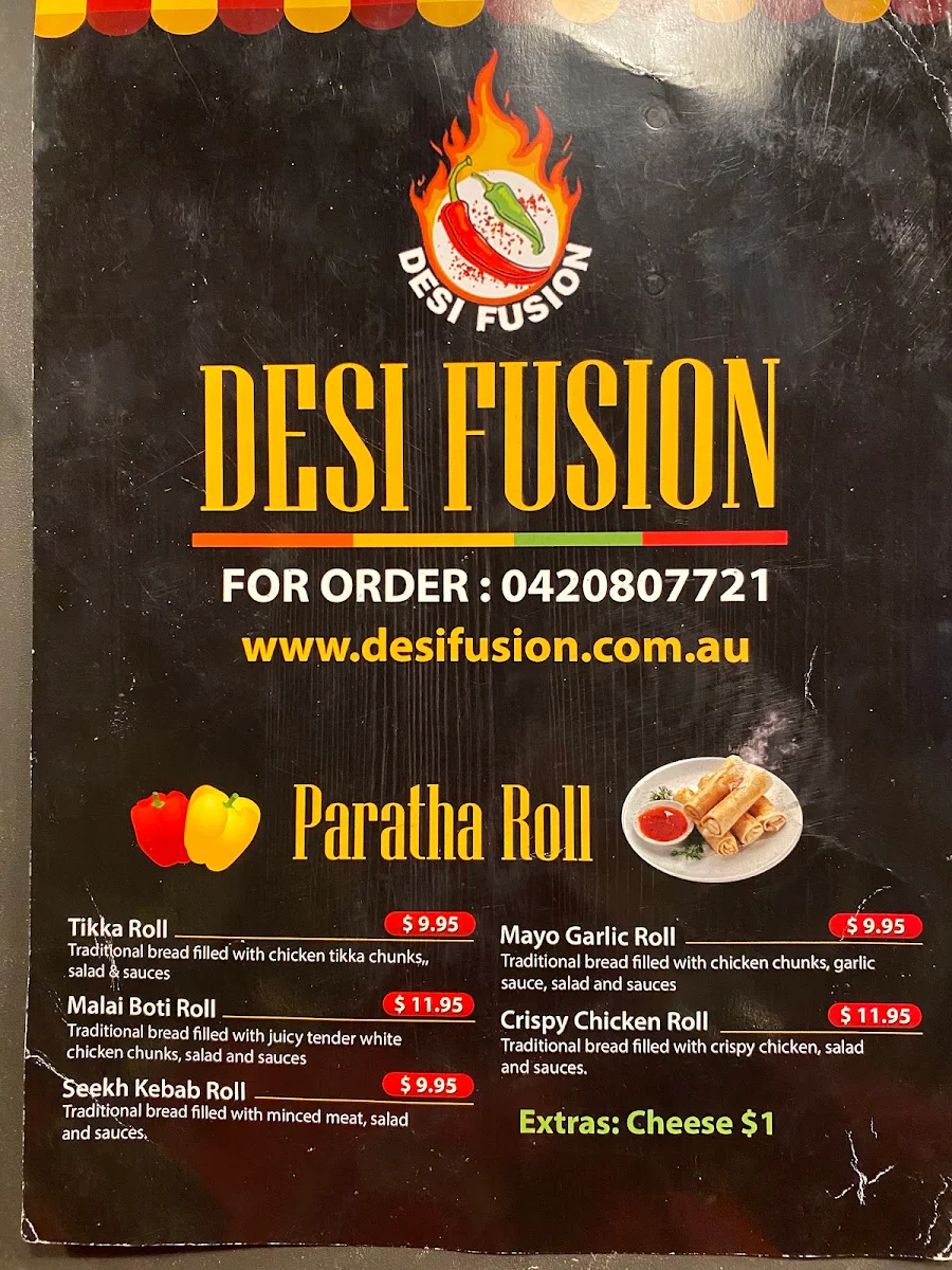 Menu, Desi Fusion