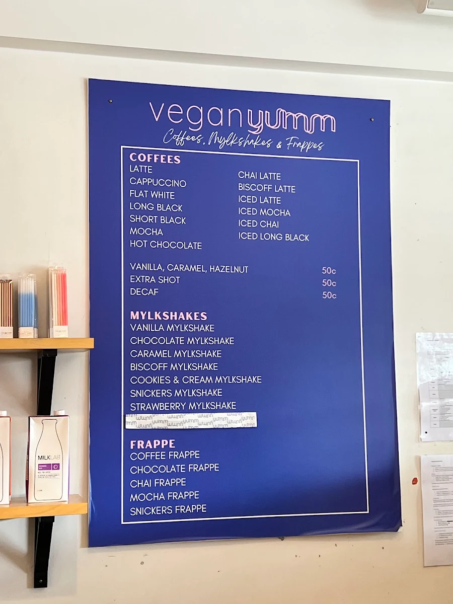 Menu, Veganyumm