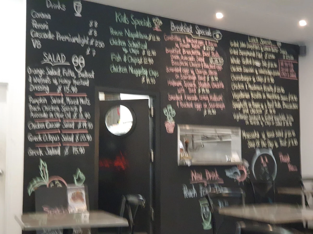 Menu, Two Brothers Cafe