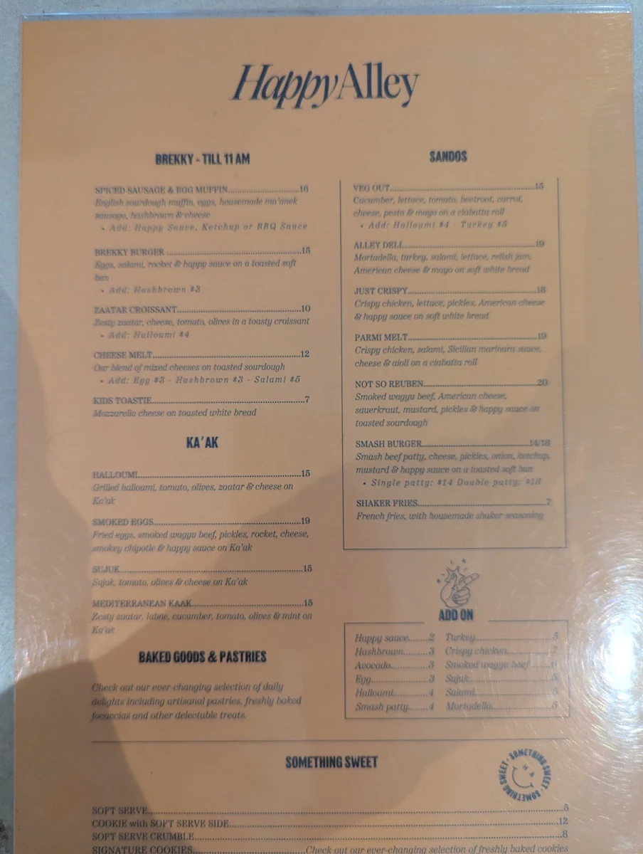 Menu, HEY BAY BAÉ - Cafe