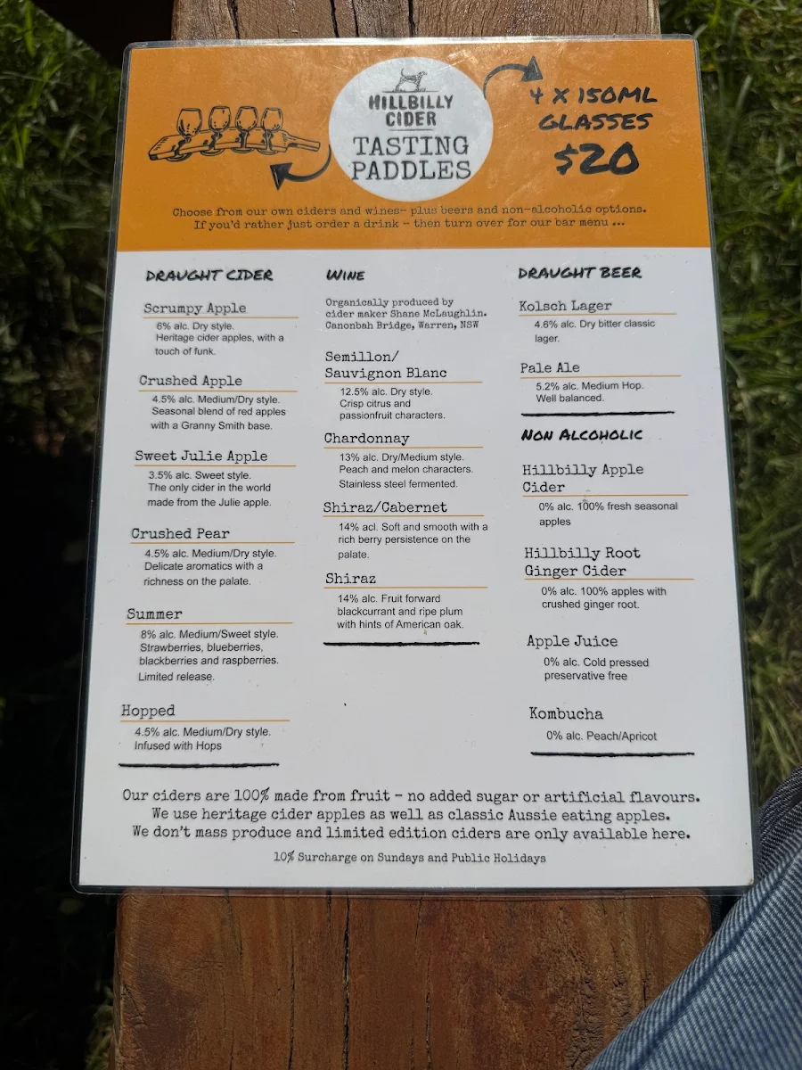 Menu, Royal Gardenia
