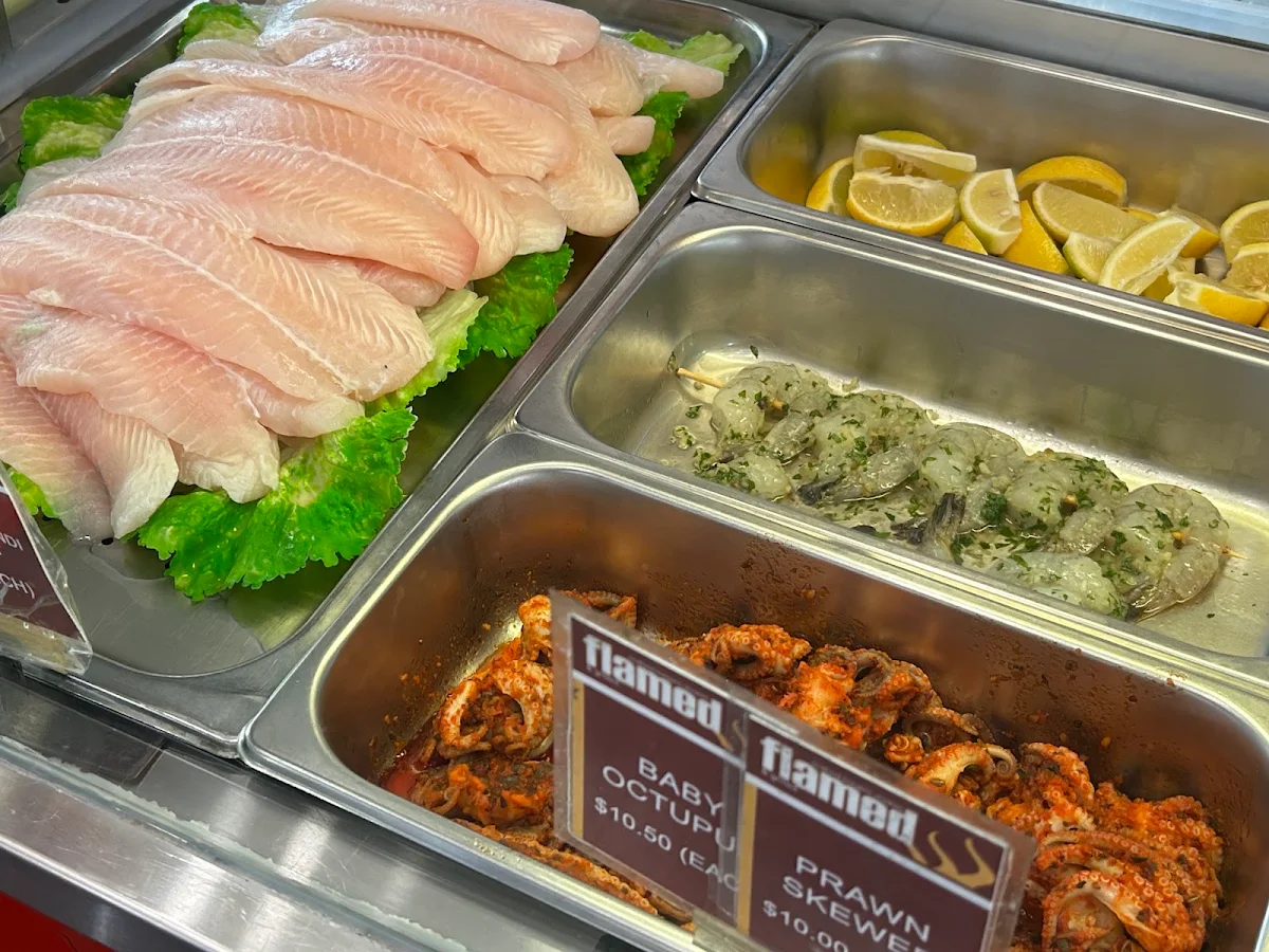 Food & drink, Flamed & Grilled Seafood
