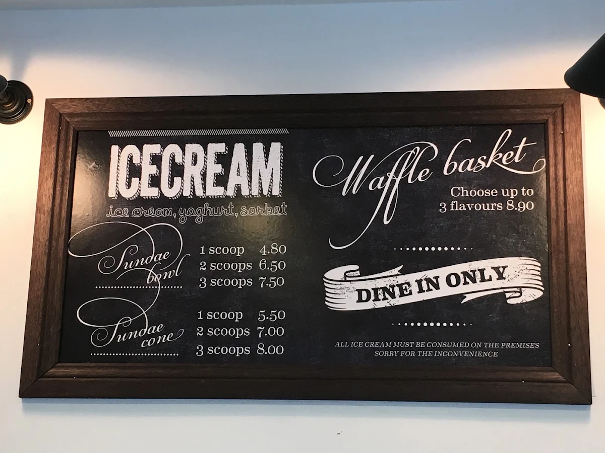Menu, St Louis House Of Fine Ice Cream & Dessert