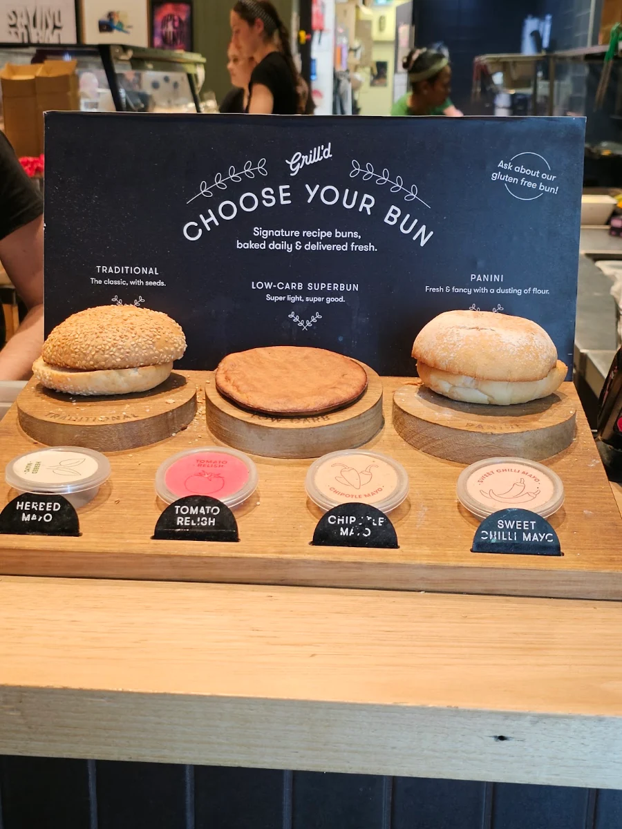 Menu, Grill'd Burgers - Robina