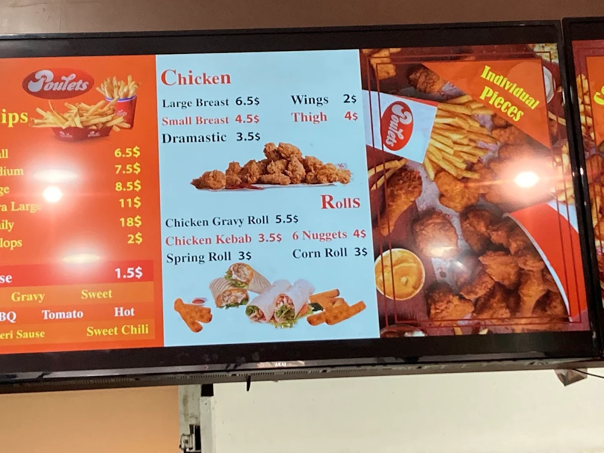 Menu, Poulets Chicken Express | Fine Dining Restaurant Katoomba