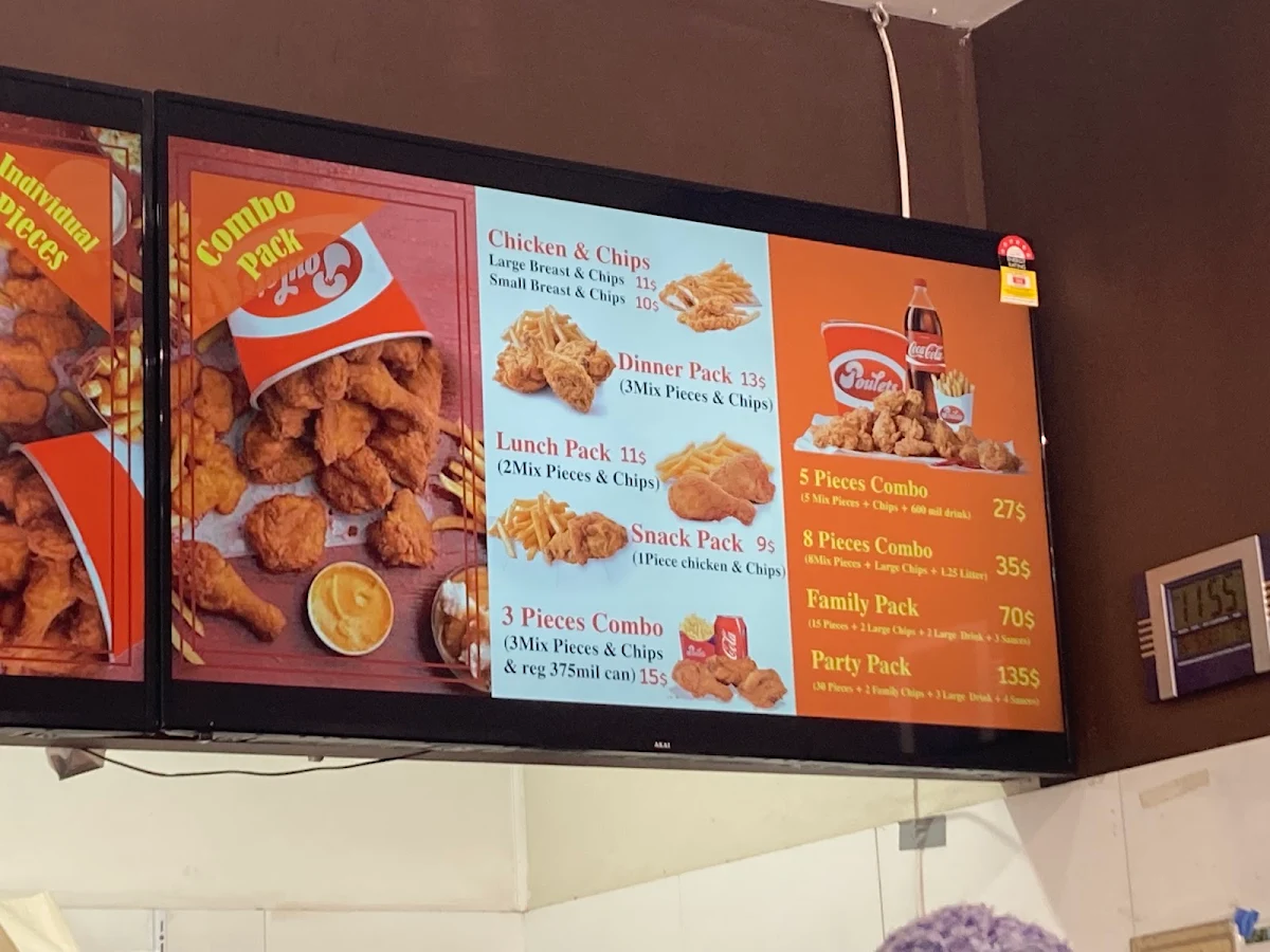 Menu, Poulets Chicken Express | Fine Dining Restaurant Katoomba