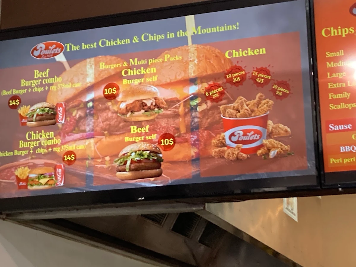 Menu, Poulets Chicken Express | Fine Dining Restaurant Katoomba