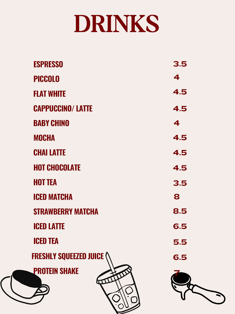 Menu, Sabaho