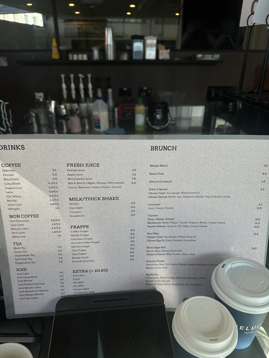 Menu, MI CAFE