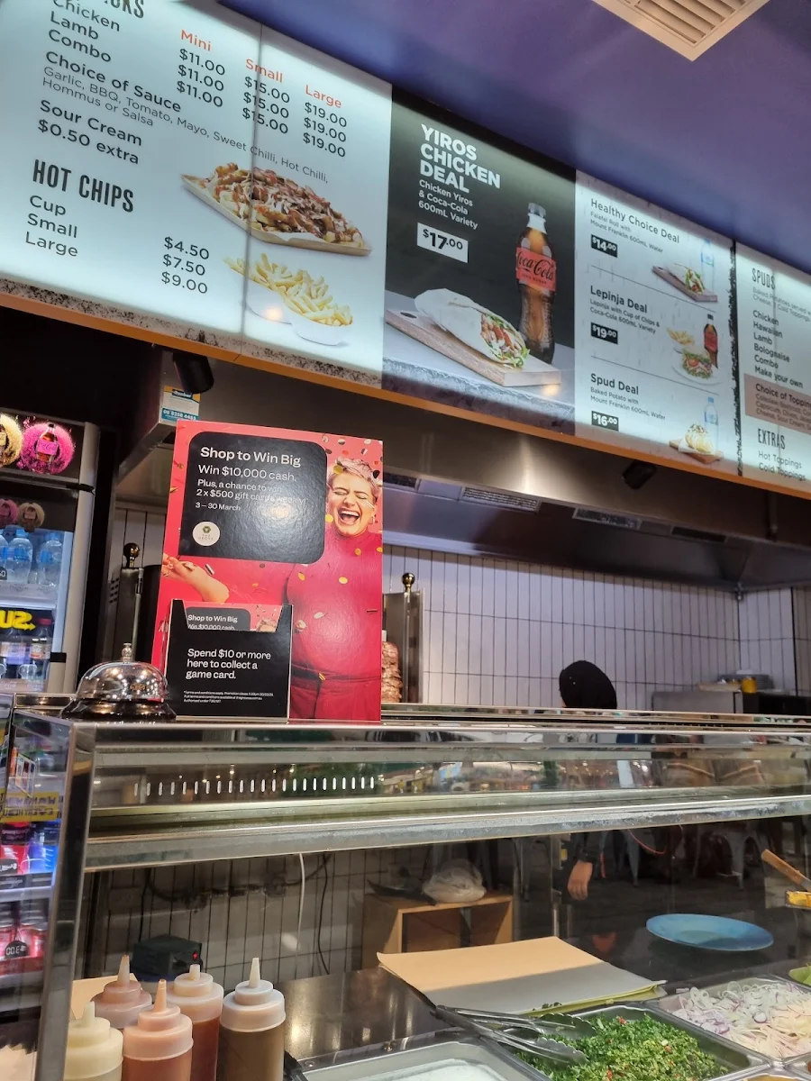 Menu, Baba's Yiros & Spuds