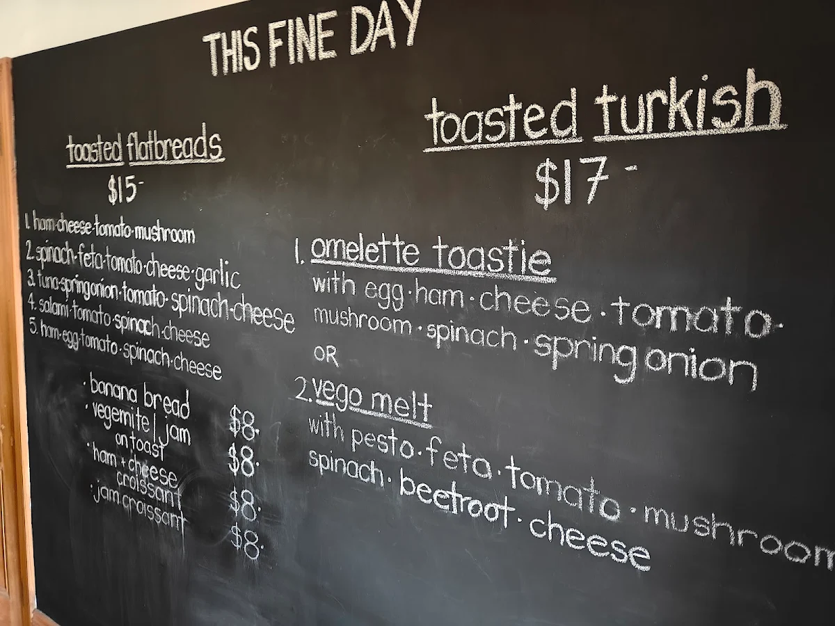 Menu, This Fine Day