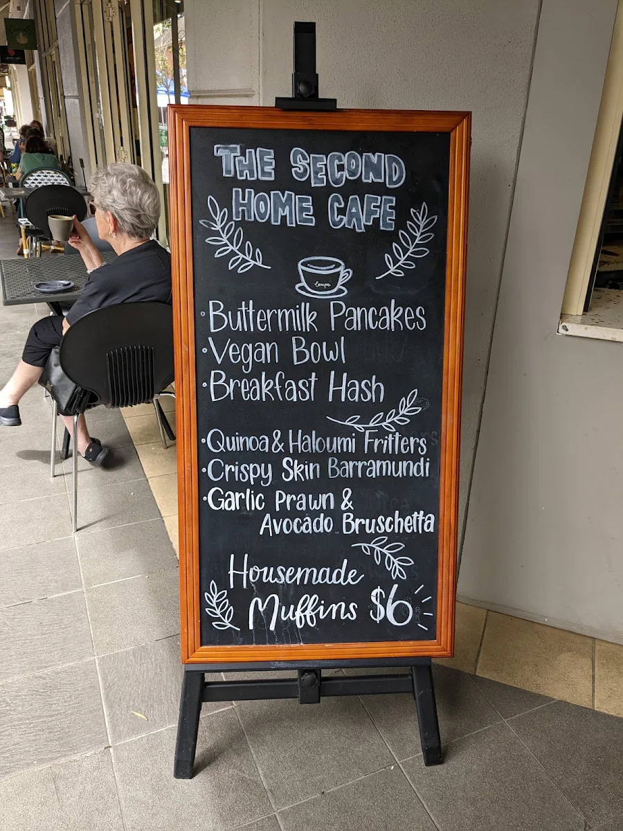 Menu, The Second Home Cafe - Windsor