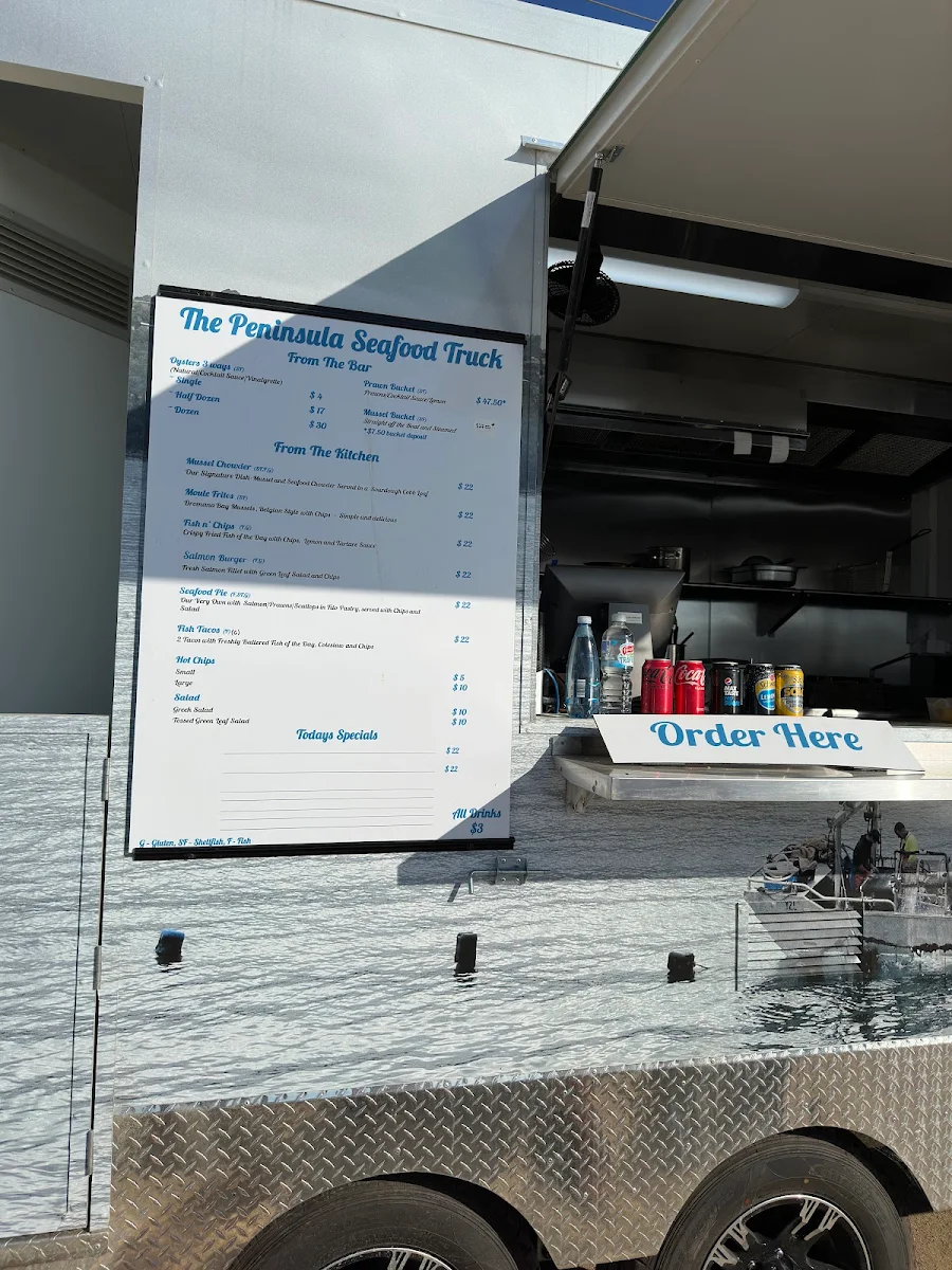 Menu, The Seafood Truck
