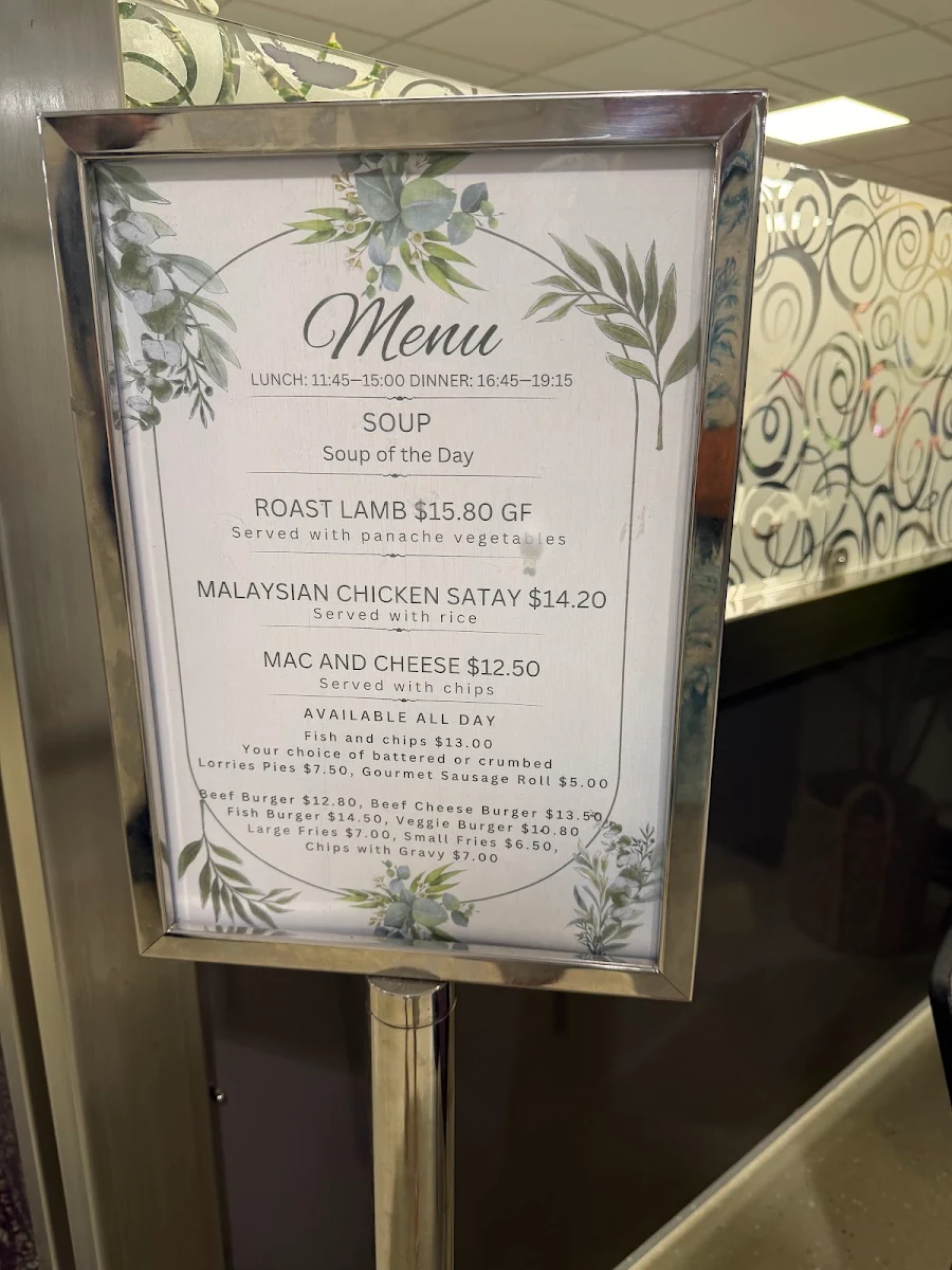 Menu, Gown & Glove Restaurant