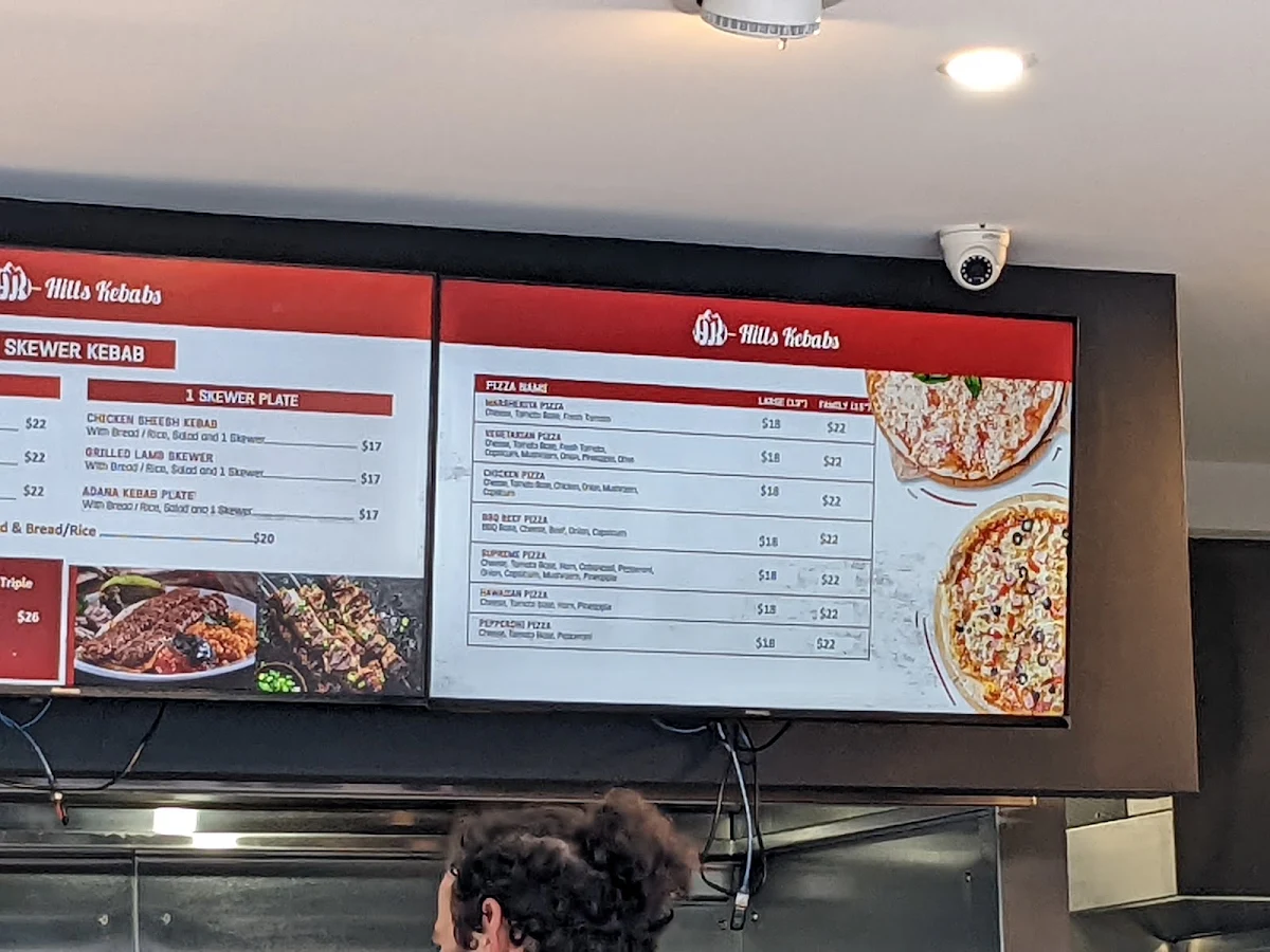 Menu, Hills Kebabs & Hills Thai ( Kebabs, Thai, Seafood, Pizza, Burgers, Gozleme)