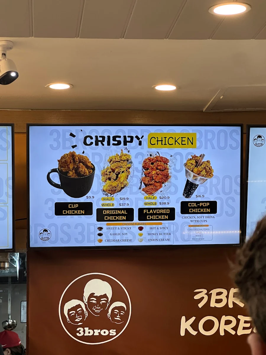 Menu, 3 Bros Korean bistro ( Up Town)