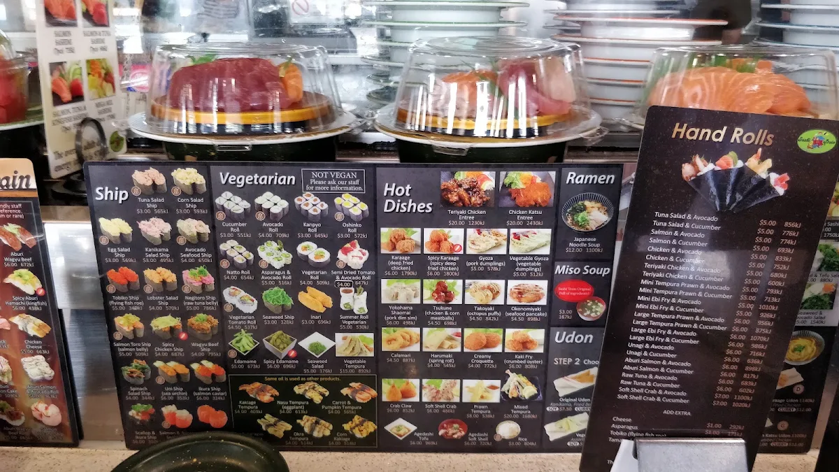 Menu, Sushi Train Bondi Junction
