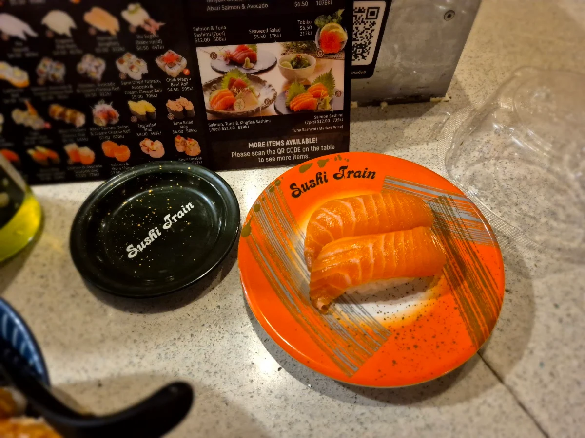 Menu, Sushi Train Bondi Junction