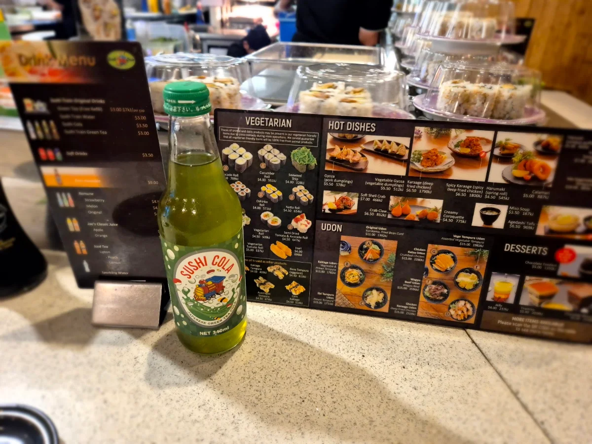 Menu, Sushi Train Bondi Junction