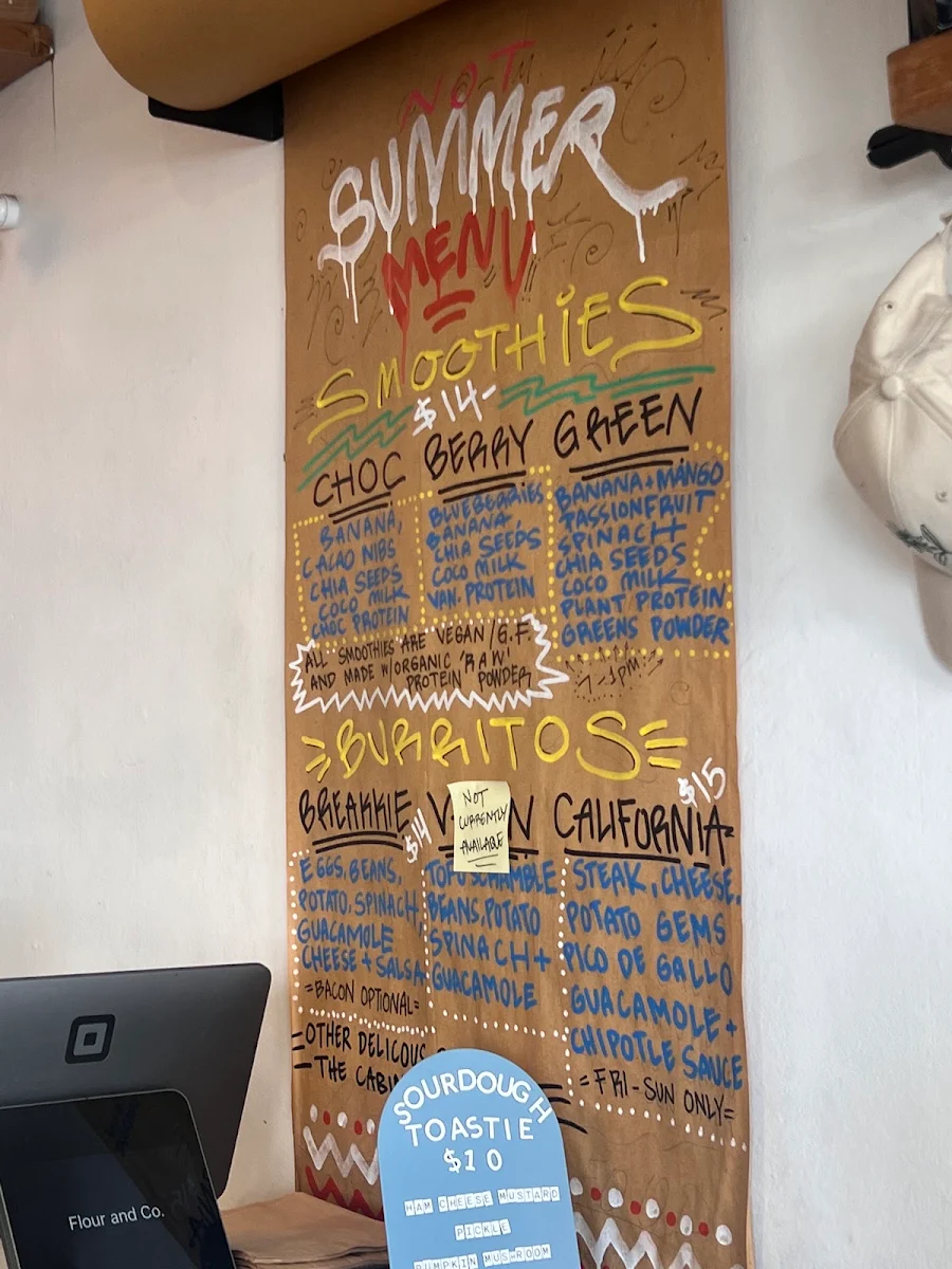 Menu, Flour & Co.