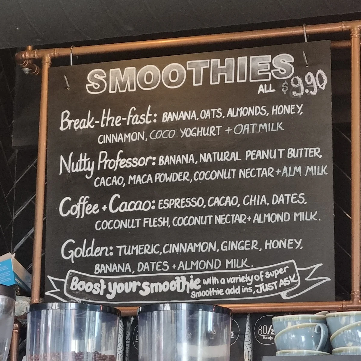Menu, EightyTwenty Canberra | Braddon Cafe