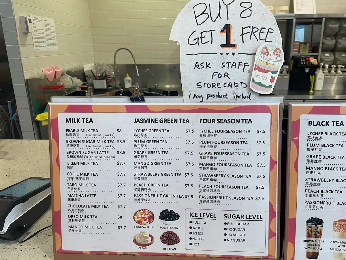 Menu, SevenTea Two