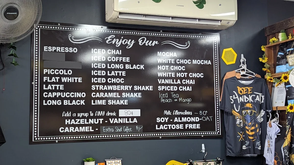 Menu, The Hungry Hive Cafe